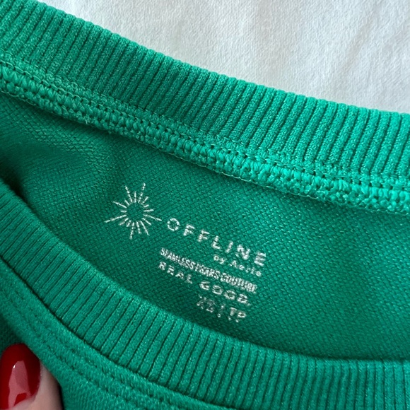 Aerie Teal Short Sleeve Tee - Picture 2 of 3